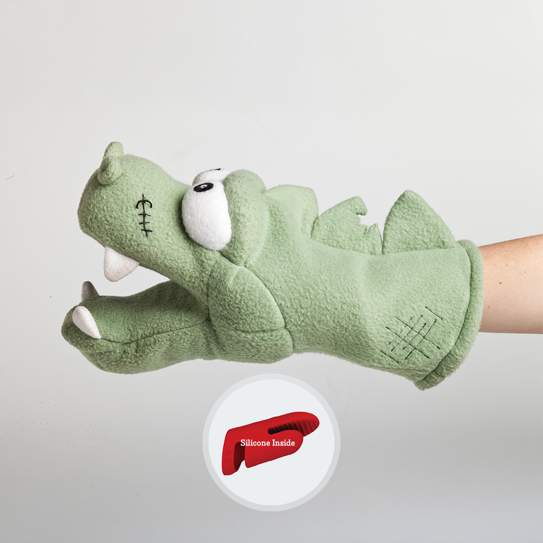 NeverBite™ Remi The T-Rex - Bite-Proof Dog Trainer Puppet from Chewy Chums