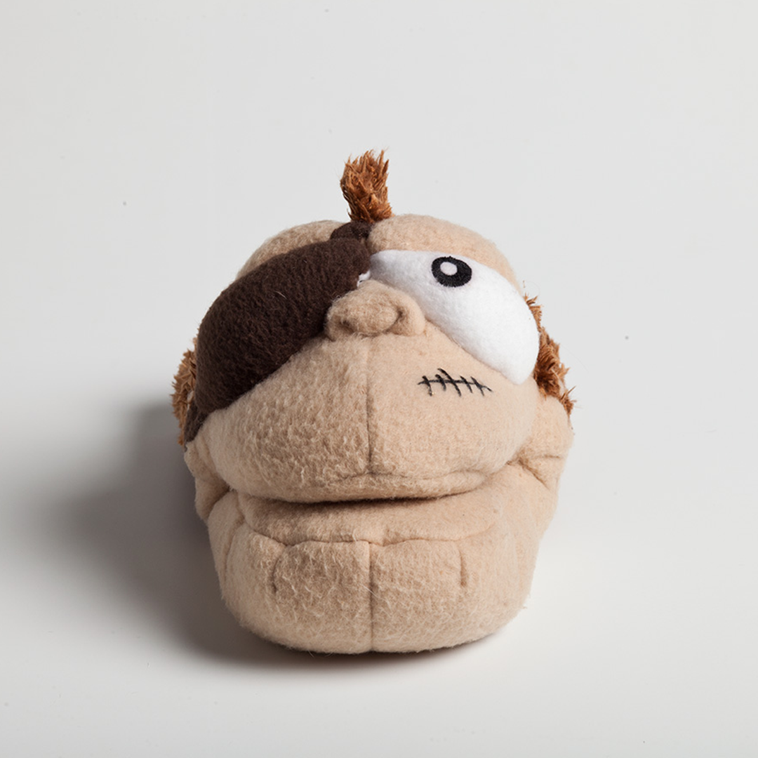 chewy chums neverbite pirate monkey plush dog toy puppet with silicon inside