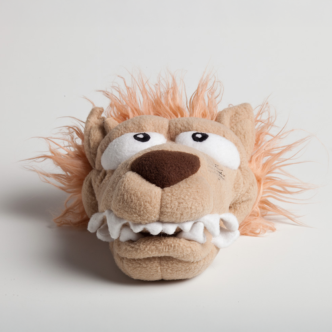 chewy chums neverbite pirate lion plush dog toy with silicon inside