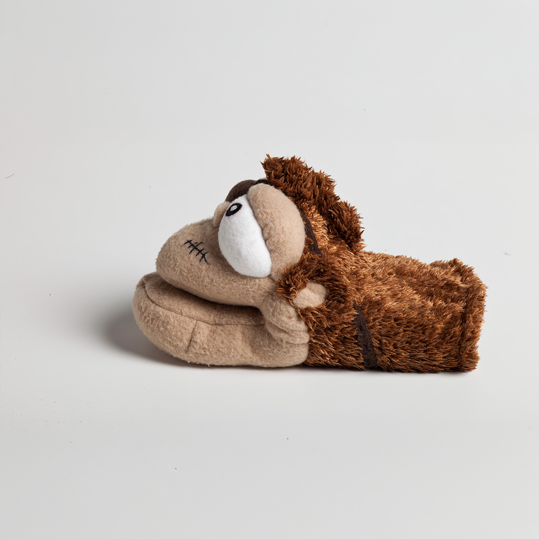 chewy chums neverbite pirate monkey plush dog toy puppet with silicon inside