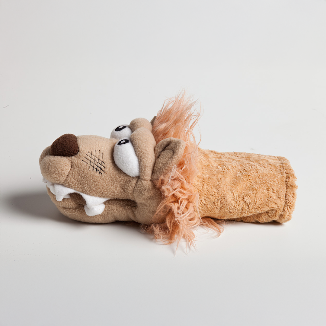 chewy chums neverbite pirate lion plush dog toy with silicon inside