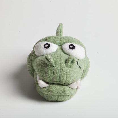 chewy chums neverbite pirate t-rex plush dog toy puppet with silicon inside