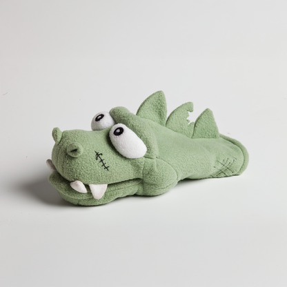 chewy chums neverbite pirate t-rex plush dog toy puppet with silicon inside