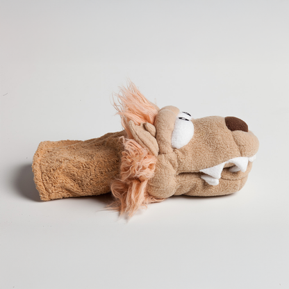 chewy chums neverbite pirate lion plush dog toy with silicon inside